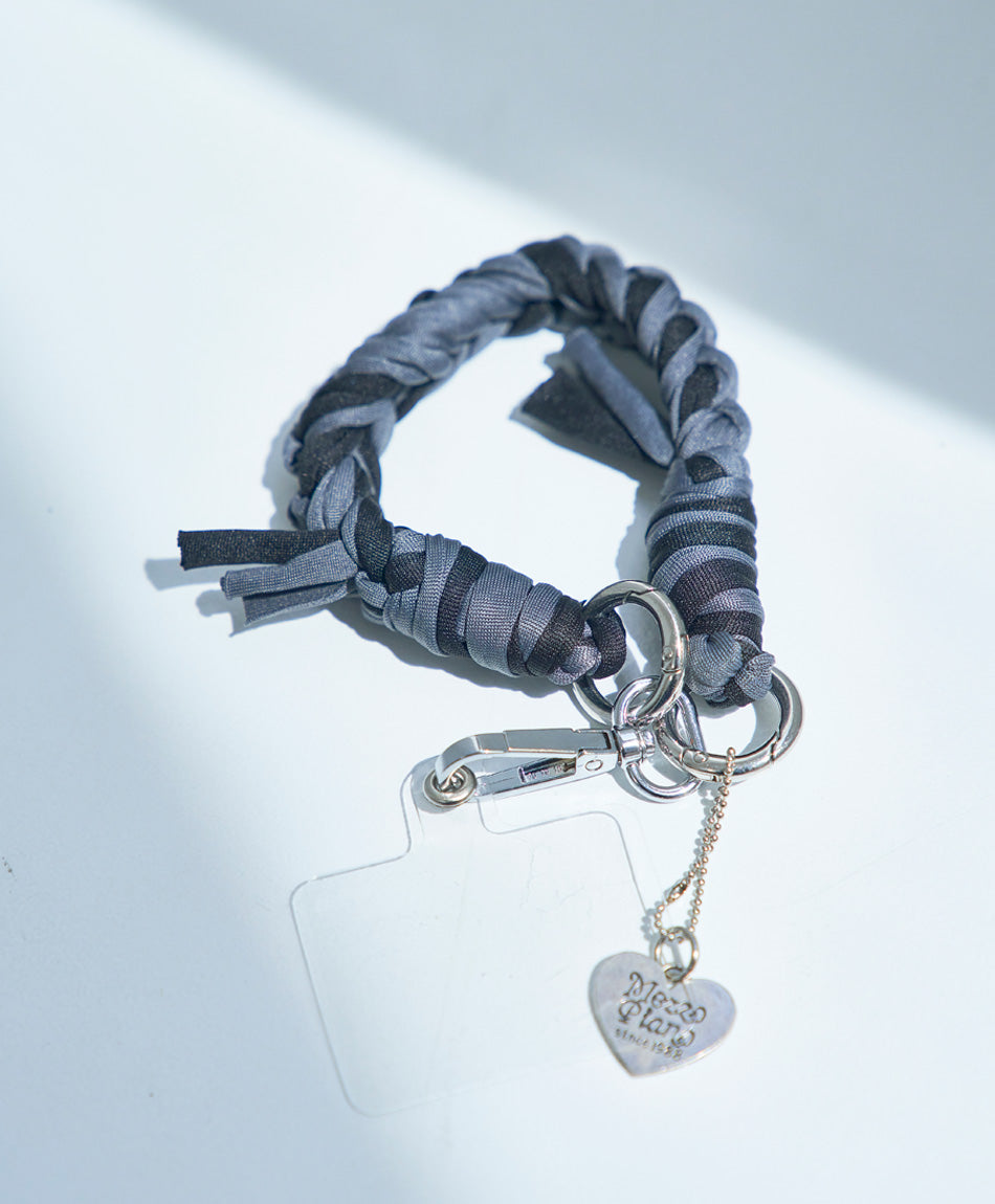 ソロモン編み ショートストラップ バイカラー