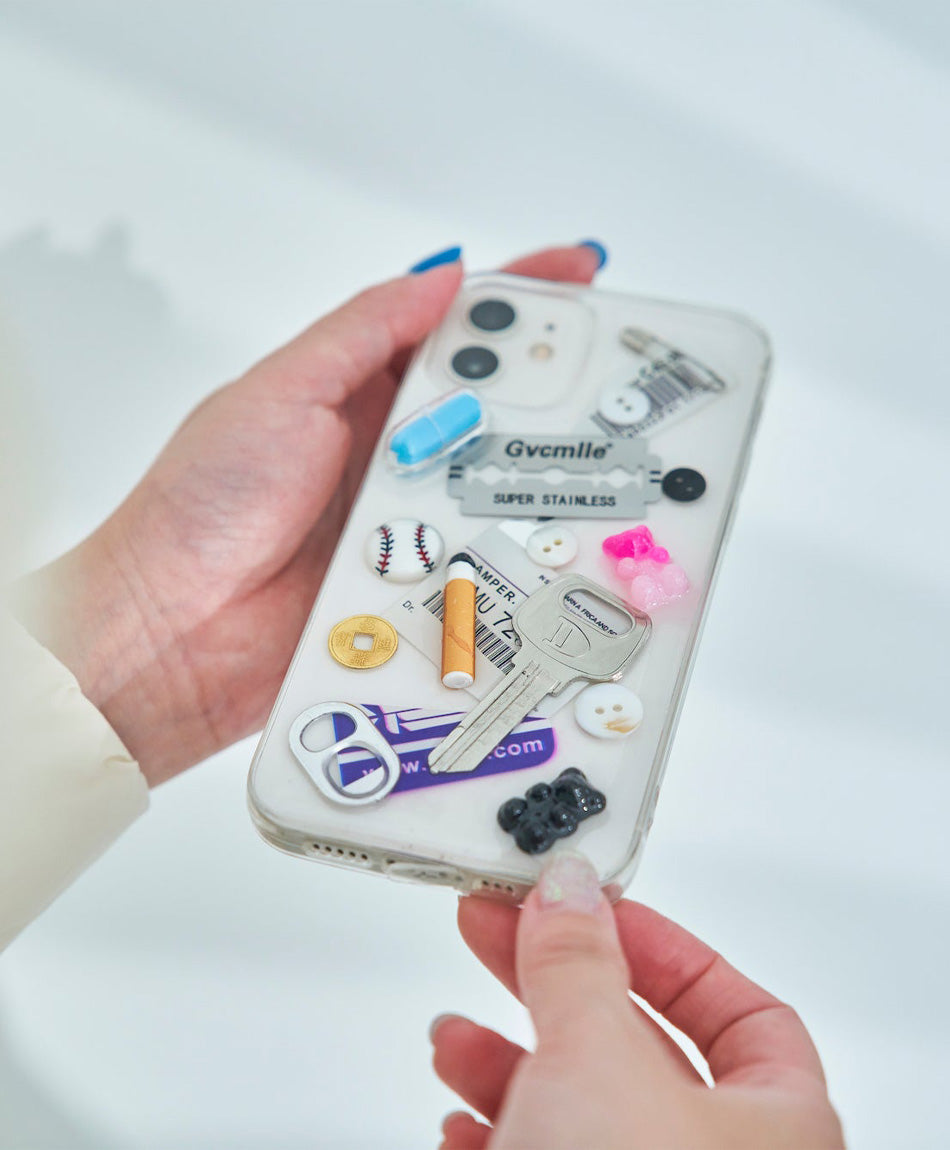 3D DECO ナッツ iPhoneケース