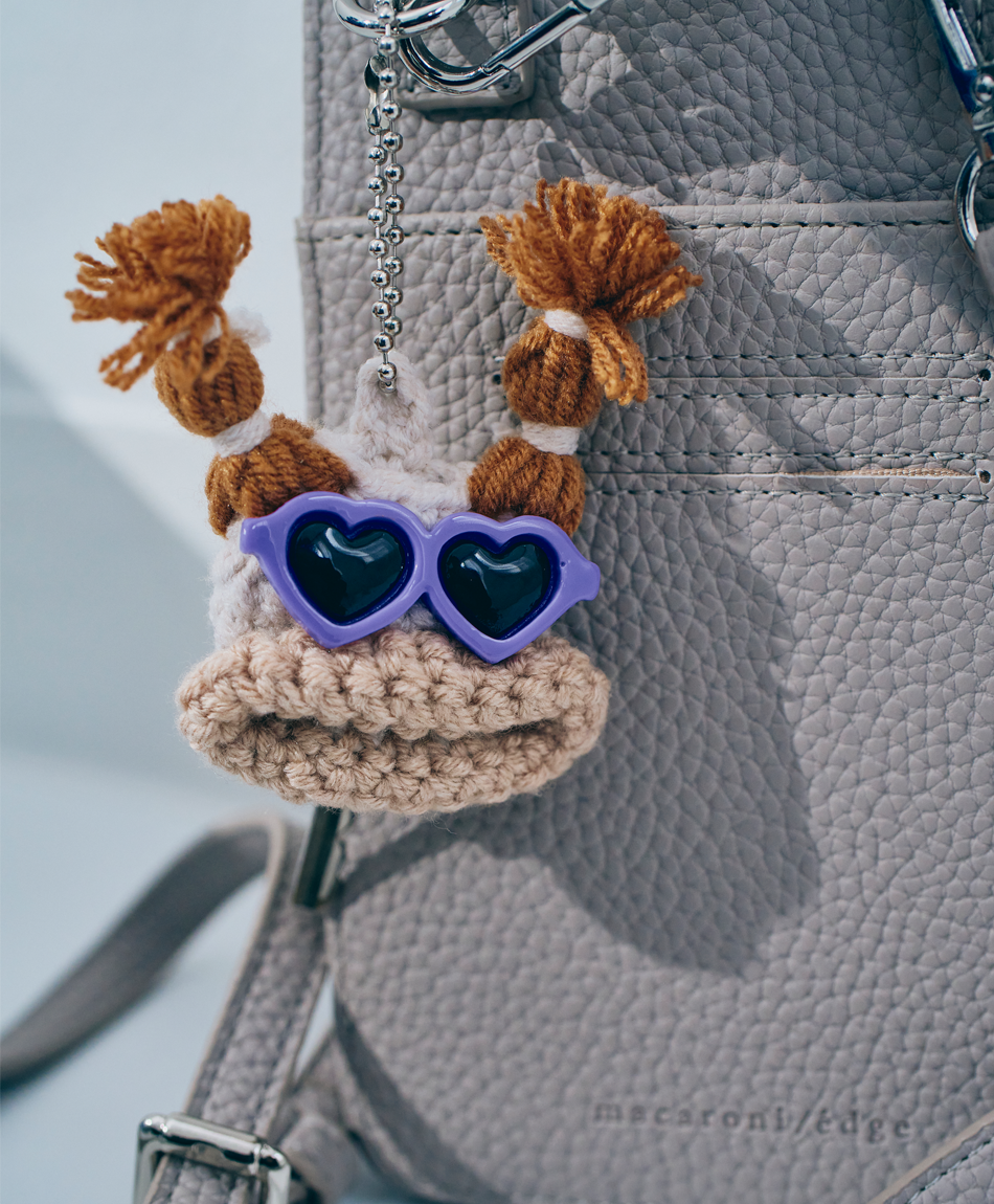 毛糸のキーカバー バカンス スモーキー