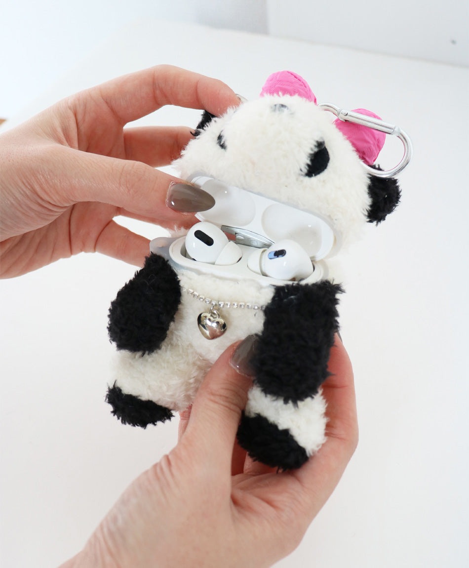 リボンパンダのエアポッズケース (AirPods第1/2世代)