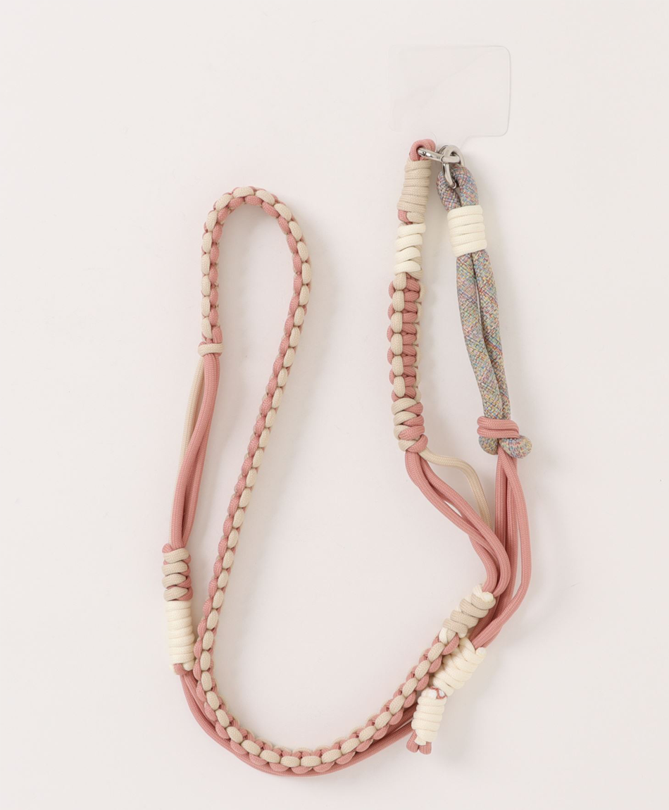 ソロモン編み スマホストラップ 3WAYショルダー (長さ調節可)