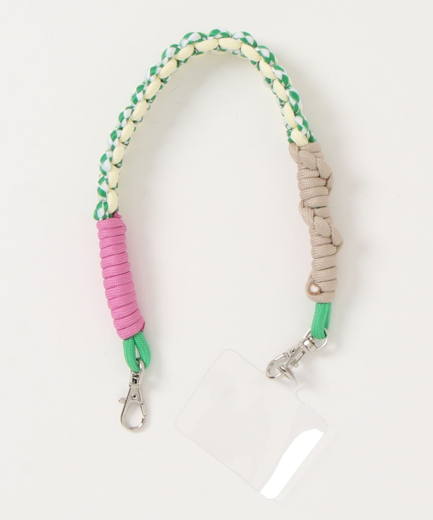 ソロモン編み ショートストラップ マルチカラー2