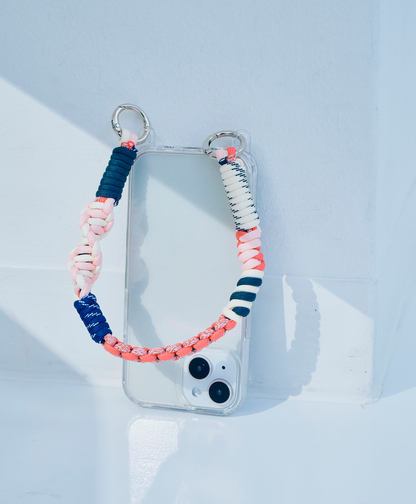 ソロモン編み ショートストラップ マルチカラー3