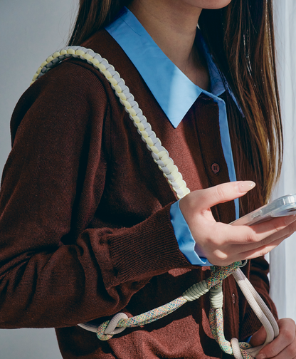 ソロモン編み スマホショルダー ストラップ