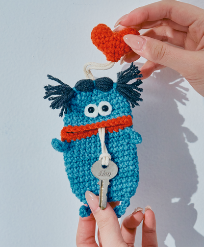 毛糸のキーケース  センターワケ New