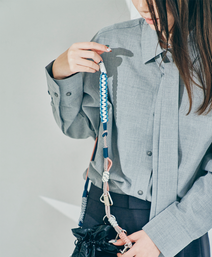 カラビナ ソロモン編込み マルチスマホストラップ