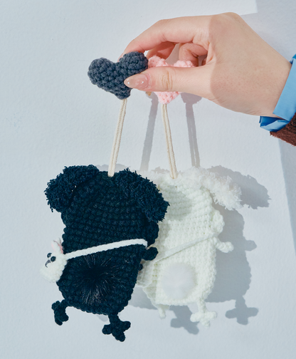 毛糸のキーケース うさぎ