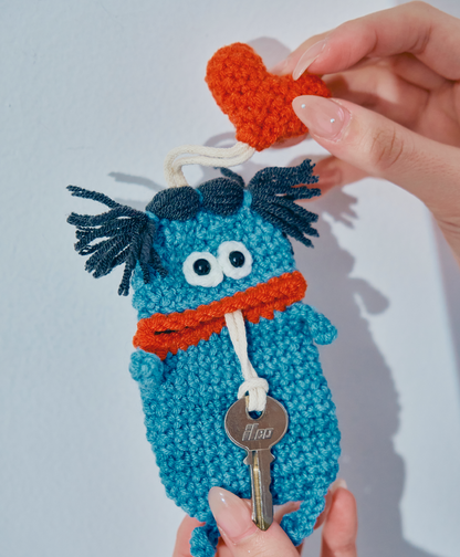 毛糸のキーケース  センターワケ New