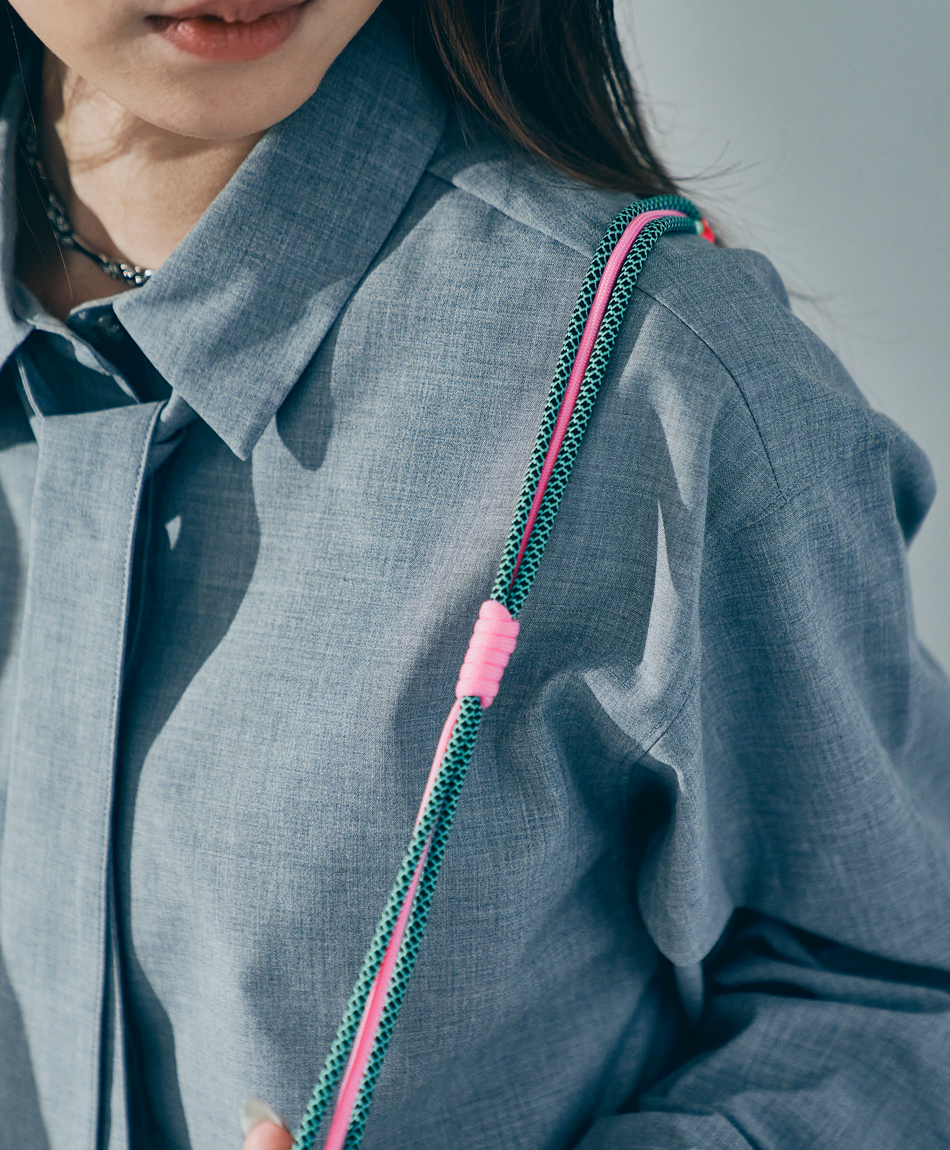 カラビナ ソロモン編込み マルチスマホストラップ