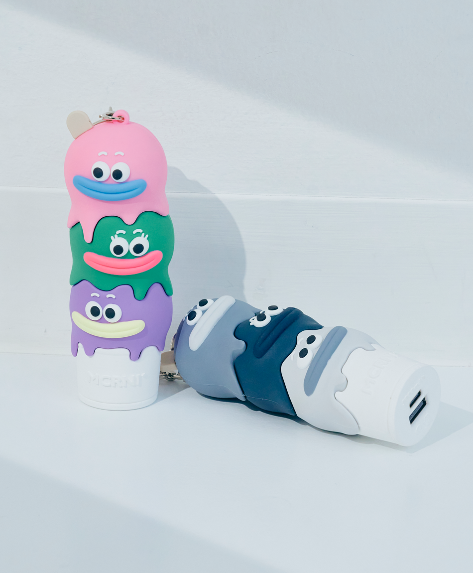 モバイルバッテリー アイスクリーム 5000mAh