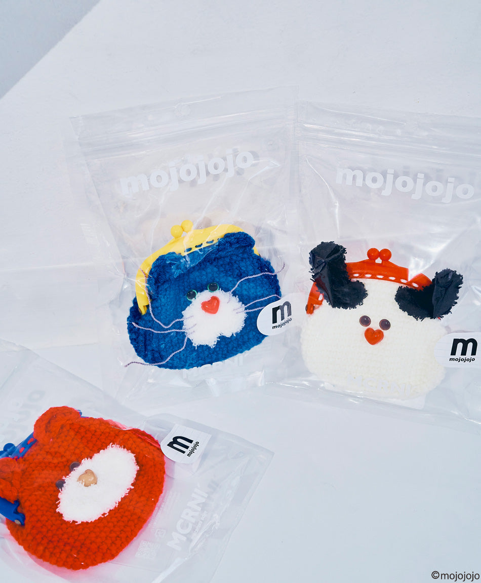 MCRNI' × mojojojo＞毛糸のがま口ポーチ – マカロニエッジ