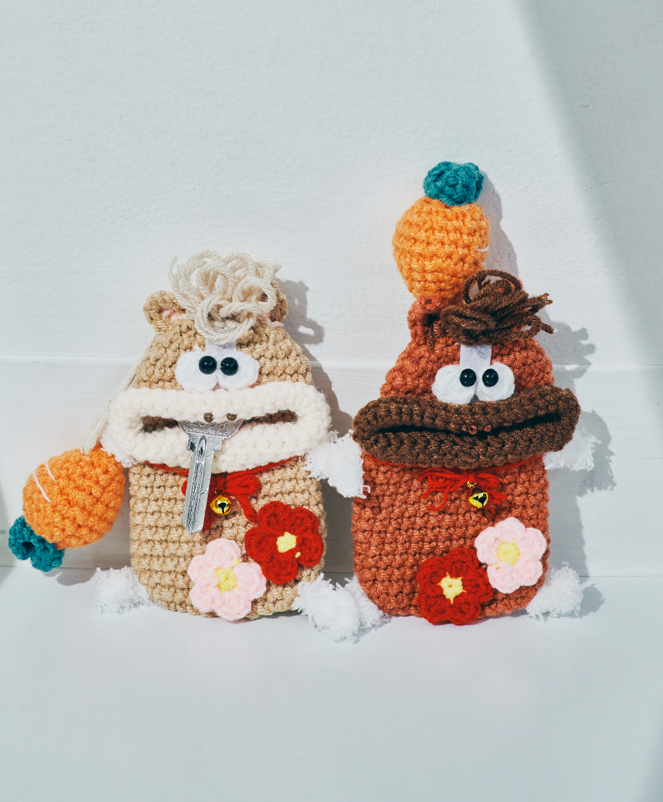 【数量限定】毛糸のキーケース 2026干支 午年バージョン