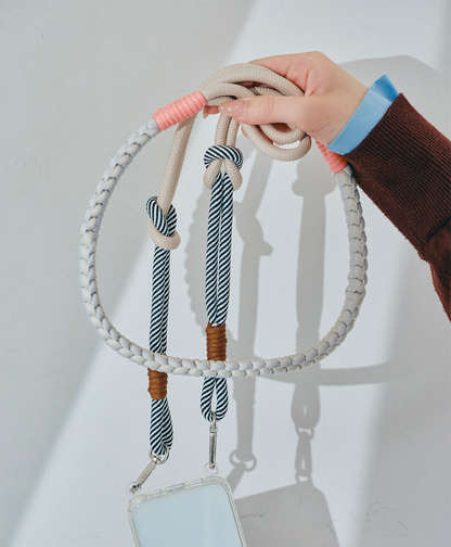 ソロモン編み スマホショルダー ストラップ