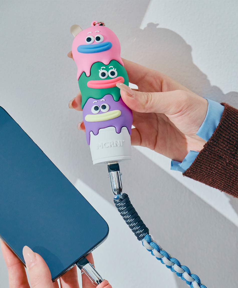 モバイルバッテリー アイスクリーム 5000mAh