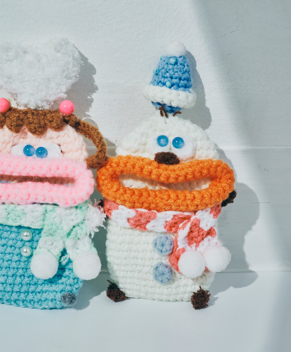 【数量限定】毛糸のキーケース 冬シリーズ