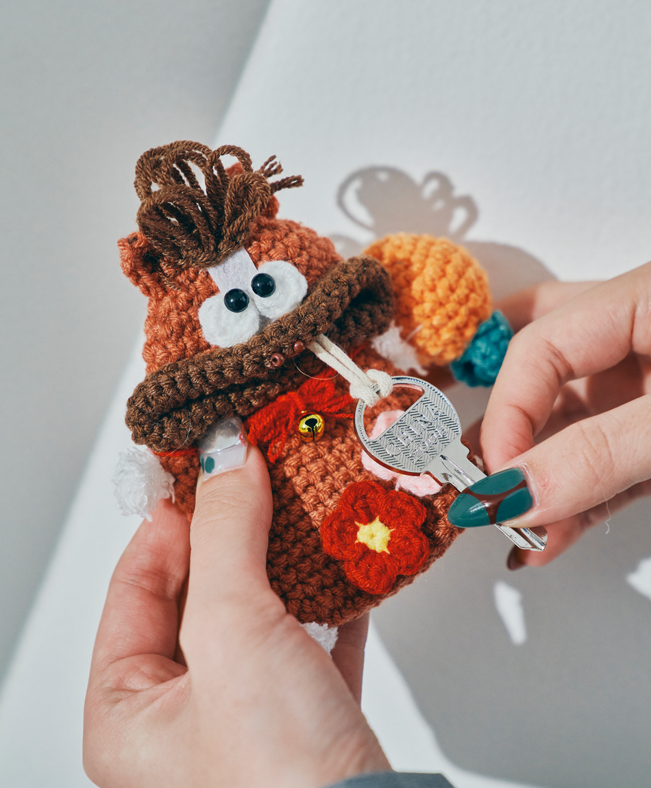 【数量限定】毛糸のキーケース 2026干支 午年バージョン