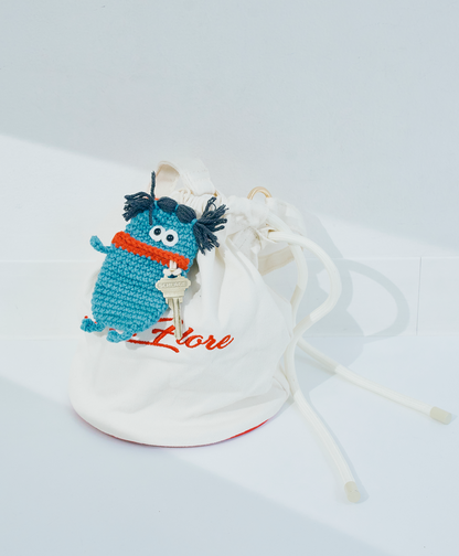 毛糸のキーケース  センターワケ New