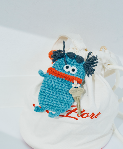 毛糸のキーケース  センターワケ New