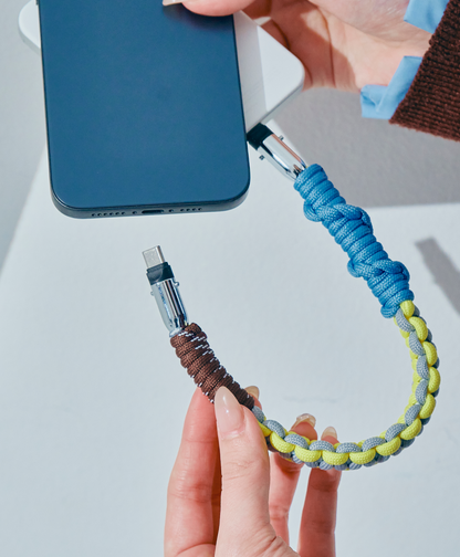 ソロモン編み ショートストラップ 〈ケーブルタイプ Type-C to C〉