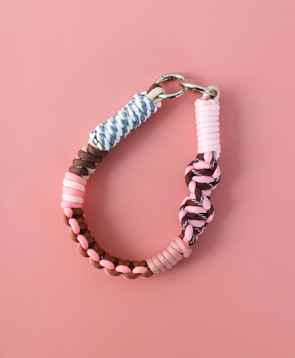 【バレンタイン限定カラー】ソロモン編み ショートストラップ マルチカラー3