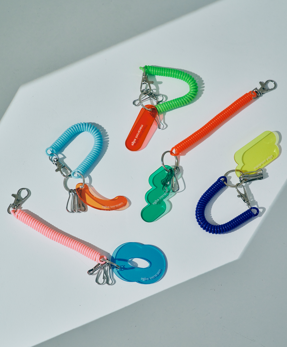 カラフルコイルキーチャーム