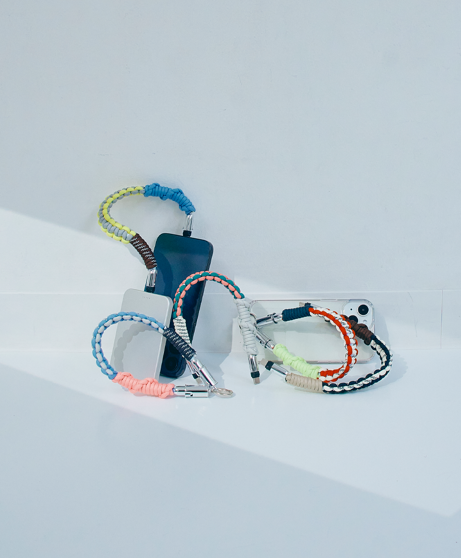 ソロモン編み ショートストラップ 〈ケーブルタイプ Type-C to C〉