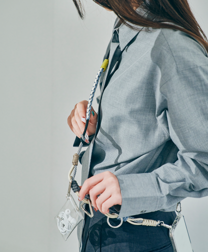 カラビナ ソロモン編込み マルチスマホストラップ