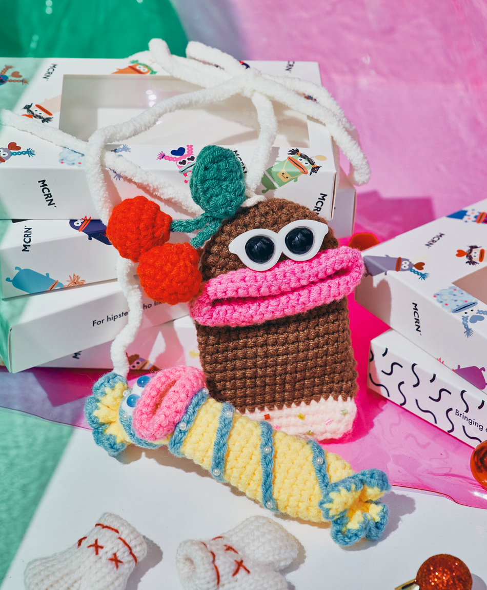 【クリスマス限定】毛糸キーケース＆リップケース (ボックス付)