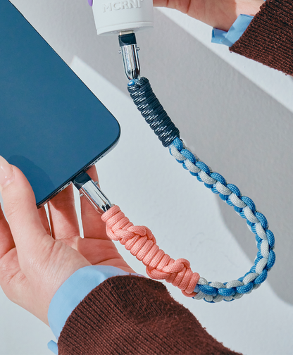 ソロモン編み ショートストラップ 〈ケーブルタイプ Type-C to C〉