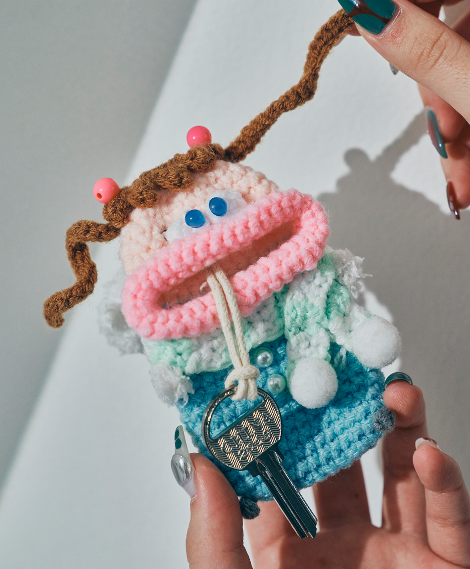 【数量限定】毛糸のキーケース 冬シリーズ