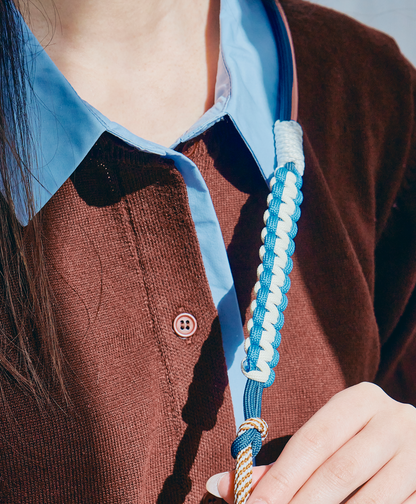 カラビナ ソロモン編込み マルチスマホストラップ