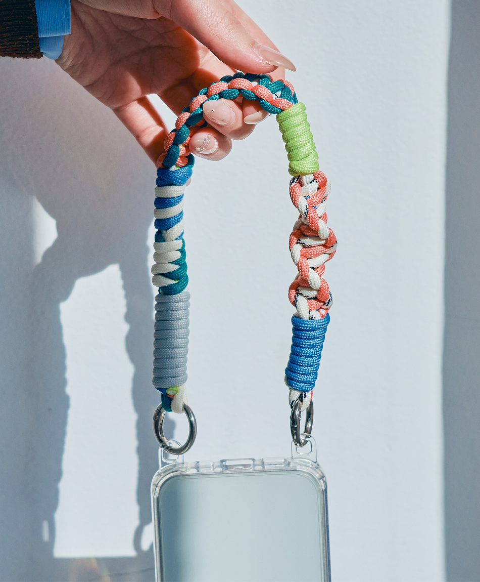 ソロモン編み ショートストラップ マルチカラー3 – マカロニエッジ