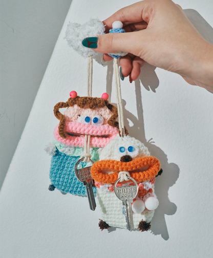 【数量限定】毛糸のキーケース 冬シリーズ