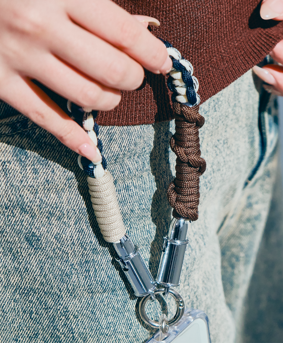 ソロモン編み ショートストラップ 〈ケーブルタイプ Type-C to C〉