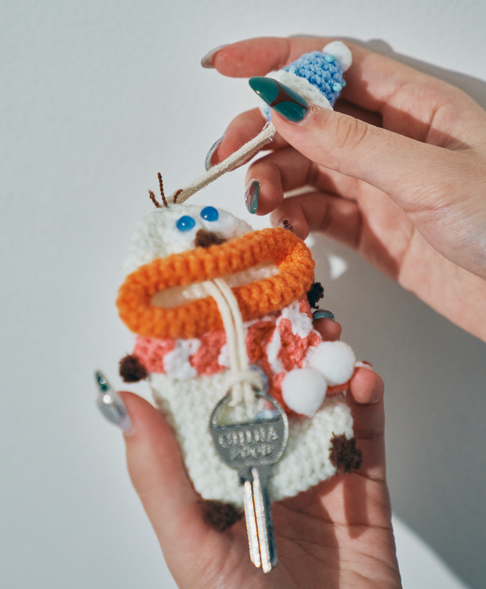 【数量限定】毛糸のキーケース 冬シリーズ