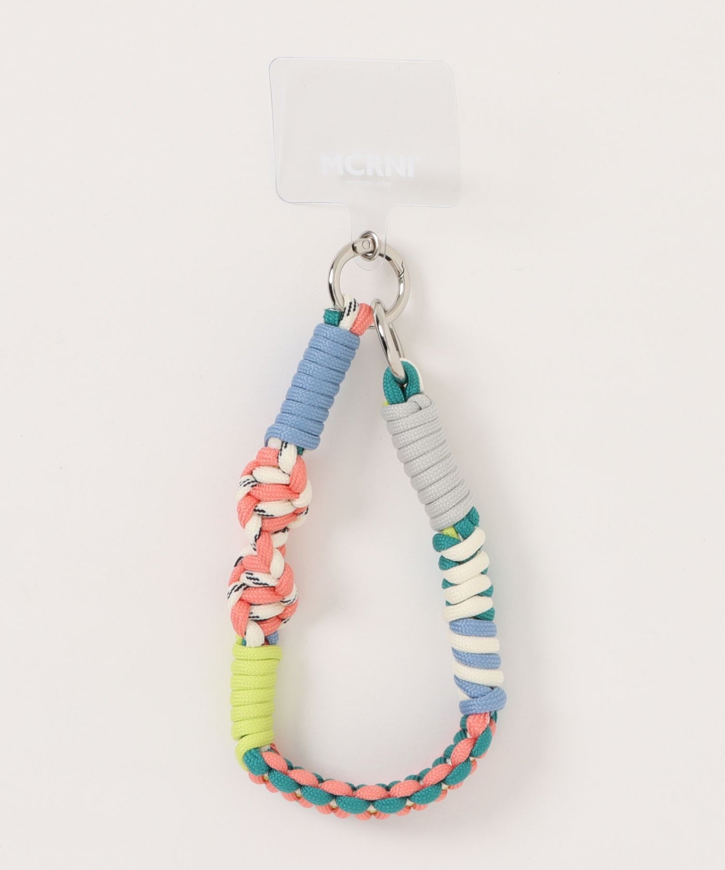 ソロモン編み ショートストラップ マルチカラー3