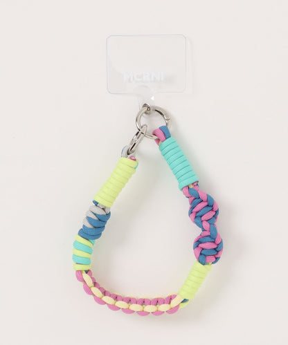 ソロモン編み ショートストラップ マルチカラー3