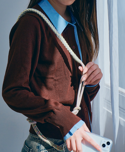 ソロモン編み スマホショルダー ストラップ