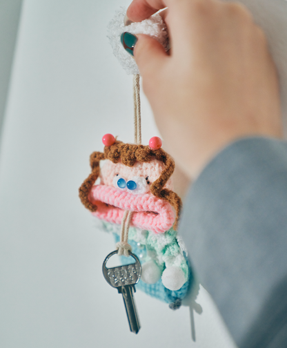 【数量限定】毛糸のキーケース 冬シリーズ