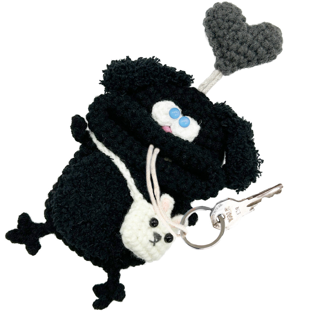 毛糸のキーケース うさぎ